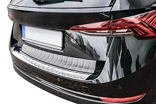 Recambo | Protector de Parachoques trasero | Compatible con Skoda Octavia 4 Kombi | a partir de 2020 | Acero Inoxidable Cromado | Protección borde de carga