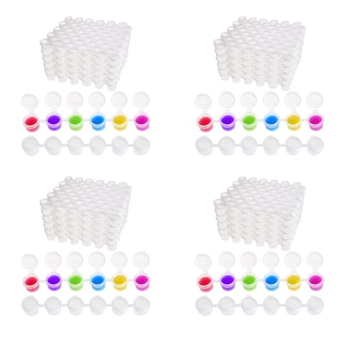 Pots de peinture vides de 2 ml en bandes pour loisirs créatifs