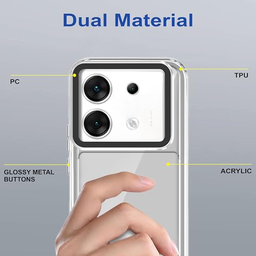 Image of Zapcase Back Case Cover for Infinix Zero 30 5G | Compatible for Infinix Zero 30 5G Back Cover | Case Cover with Camera Protection | (TPU + PC | Transparent)
