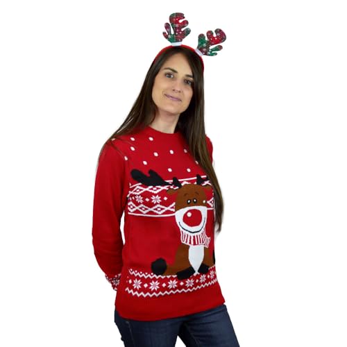 Jersey navideño de reno Rudolph el regalo perfecto para toda la familia