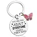 AOBIURV Aunt Gifts For Mothers Day Cute Keychain For Aunt Best Auntie Ever Gifts Aunts Presents From Niece Nephew Christmas Birthday GIft For Aunts GIfts Keyring