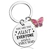 Aunt Gifts Cute Keychain For Aunt Best Auntie Ever Gifts Aunts Presents From Niece Nephew Mothers Day Christmas Birthday GIft For Aunts GIfts Keyring