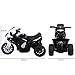 HOMCOM Compatible para Electric Motobicicleta para Niños 18-36 Meses con Faros Música...