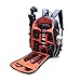 Produktbild Wasserdichter, Professioneller Kamerarucksack 15,6 Zoll Laptop 3-4 Ersatzlinsen Stativ Verdicktes Verstellbares Schaumstoff-Fach Geeignet Für Canon Nikon Sony Konka Rucksack,Orange,46 * 32 * 18cm