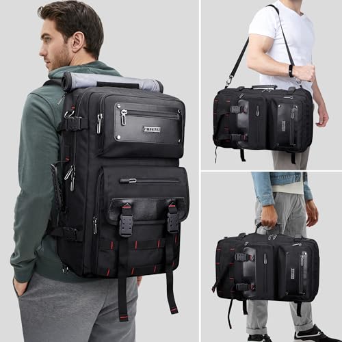 Image of WITZMAN Carry On Travel Backpack for Men Fit 17 Inch Laptop Airline Approved 3 in 1 Laptop Backpack