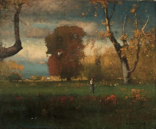 Poster George Inness: pintura de paisaje en lienzo decorativo de 60x90cm