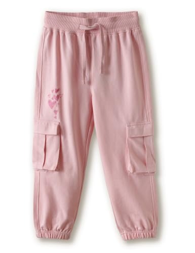 Image of Amazon Brand - Symbol Girls Contrast Panel Detail Cotton Rich Track Pants