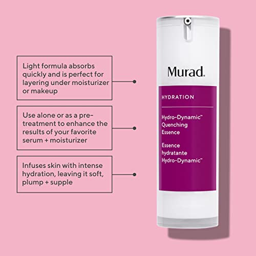 Murad Hydration Hydro-Dynamic Quenching Essence - Hydro-Boost Exfoliating Face Moisturizer - Weightless Face Essence With Glycolic Acid, 1.0 Fl Oz #TOP1