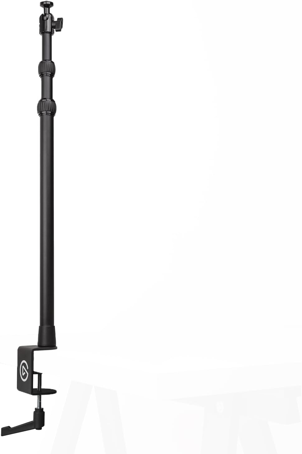 Elgato Master Mount L - Premium Desk Clamp with Pole extendable up to 125cm/49in and 1/4 inch Thread to Mount Lights, Cameras, and Microphones, perfect for Streaming, Videoconferencing, and Studios