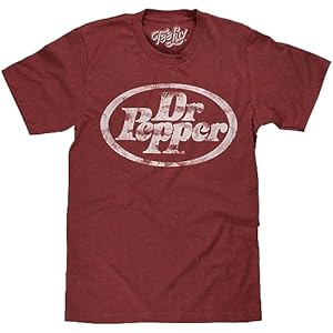 Tee Luv Men’s Faded Dr Pepper Soda Logo Shirt
