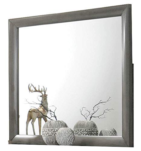 ACME Furniture Ireland Mirror, Gray Oak