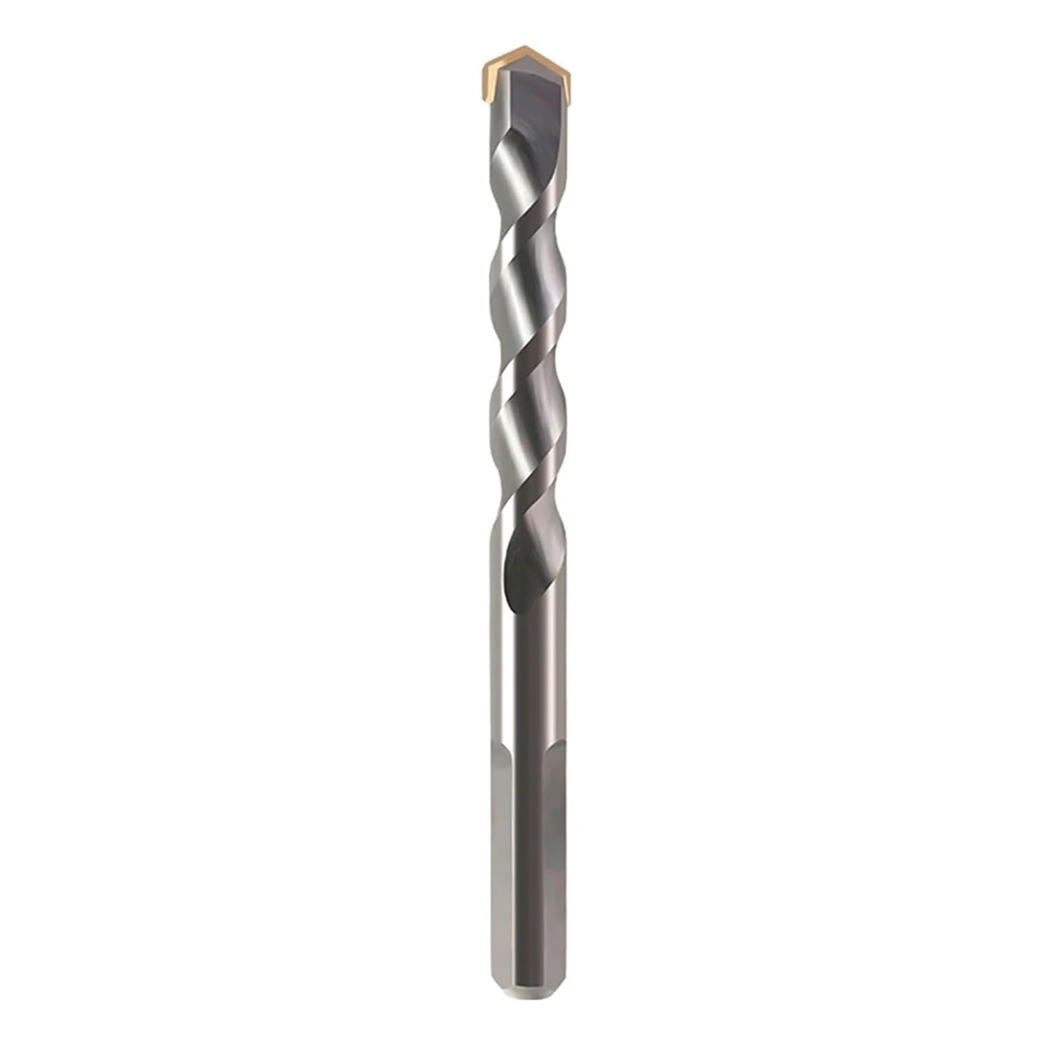 Hand Drill Bit Triangle Handle Tungsten Steel Drilling Concrete Impact Drill Bit 5Pcs(4mm)