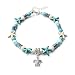 INSANEY Starfish Charm and Turquoise Pearl Bead Link Anklet (Sea turtles starfish)