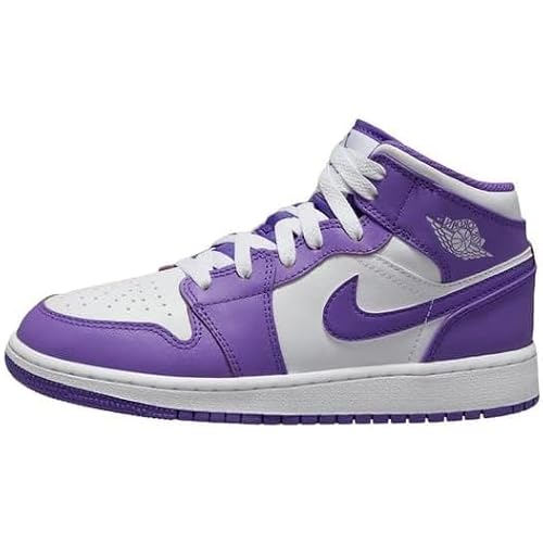 Nike Air Jordan 1 Mid GS Purple Venom/White Size 4