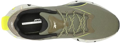 Reebok Unisex Zig Dynamica 4 Adventure Training Shoes, Army Green/Core Black/Acid Yellow, Men Size's 8/ Women's Size 9.5