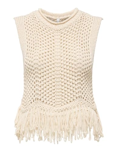 Haut à franges ONLY Kimmie pour femme, le top en maille idéal au quotidien