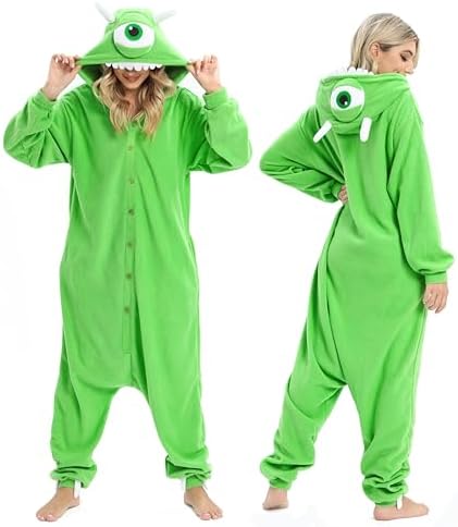 Wishliker Adult Onesie Animal Pajamas Halloween Cosplay Costumes Party Wear