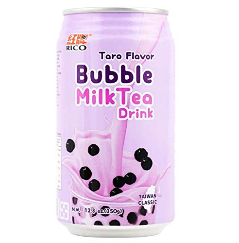 Taiwan Classic Bubble Milk Tea Drink 12.3 oz (Taro, 24 Count)