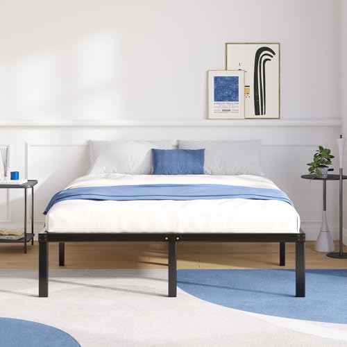 Avenco Metal Platform Bed Frame Queen Size 18 Inch – Noise Free Quiet Design, Heavy Duty Steel Support, Under Bed Storage, Easy Assembly, No Box Spring Needed by Avenco - Image 5