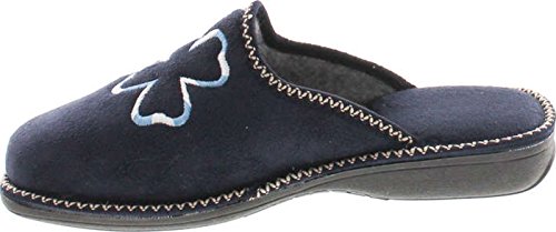 Womens 14117 Plush Embroidered House Slippers Made in2