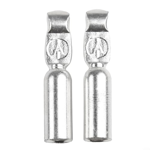 Lot de 2 connecteurs de borne en fil de cuivre robuste 50 A 120 A compatibles avec style et connecteurs, compatibles avec chargeurs de batterie (120 A)