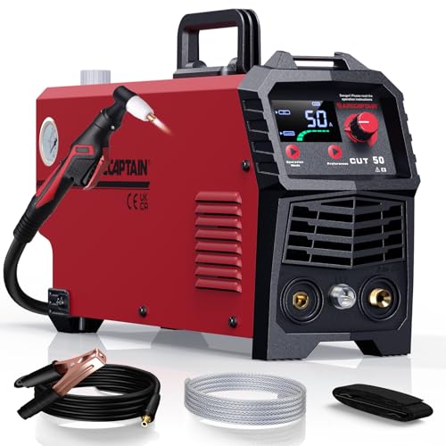 ARCCAPTAIN Découpeur Plasma 50Amp 110/220V Machine de découpe plasma à air IGBT DC Inverter Découpe de métal épaisseur jusqu'à 12mm