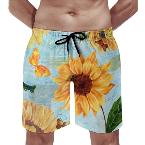 Short de bain homme anti irritation imprimé nature confortable