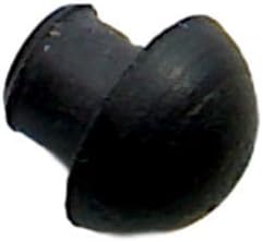 Small Rubber Push-in Mushroom Bumper Fits 3/16" Opening - 11/32" Diameter (8)
