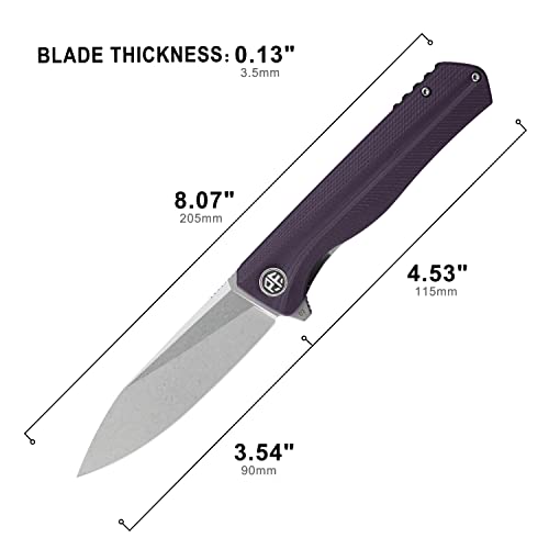 Image of Petrified fish PF818 3.54 inch D2 Steel Blade Pocket Folding Knife