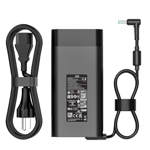 Chargeur HP OMEN 15 17 portable 200W bloc d'alimentation secteur pour ordinateur portable