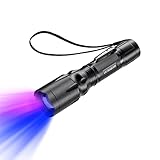 EOWCO UV Light Flashlight 365nm & 395nm, Small Black Light Ultraviolet Flashlights, Handheld Zoomabl