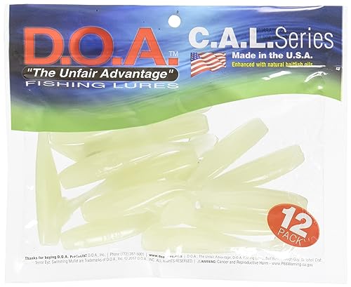 D.O.A. Lures Shad Tails Nite Glow 305 C.A.L