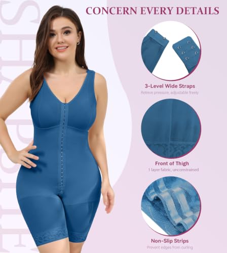 Image of M MYODRESS Fajas Colombianas Plus Size Shapewear Tummy Control with bra