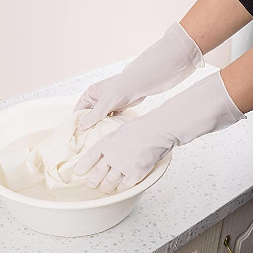 Gxbtopgo 1-Pairs Household Gloves, Thickness & Long Sleeves Dishwashing Gloves, Reusable Non-Slip Pvc Gloves For Kitchen Cleaning, Working, Painting, Gardening, Pet Care #TOP4