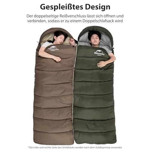 Naturehike Sac de Couchage Couverture – Sac de Couchage, Temps Chaud et Frais à 7 °C – Léger, Adolescents et Adultes pour la randonnée, la randonnée et Le Camping – Image 5