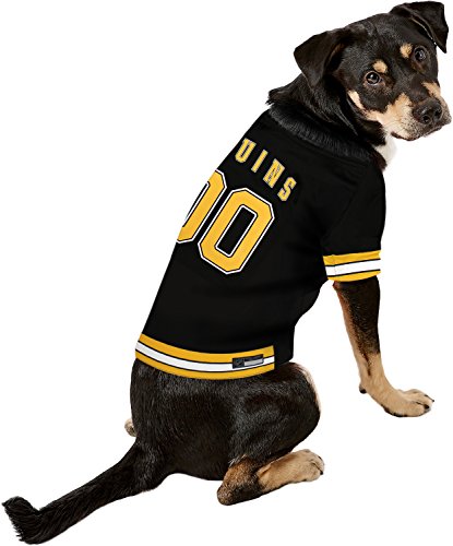 Image of NHL Boston Bruins Jersey for Dogs & Cats, X-Small. - Let Your Pet be a Real NHL Fan!