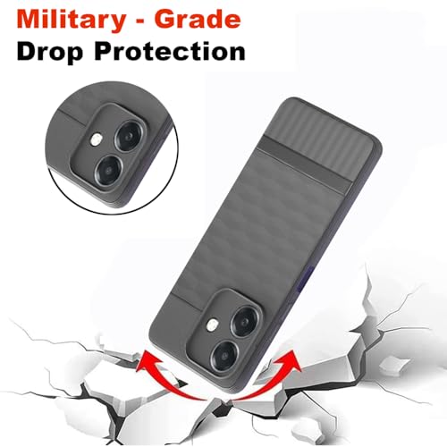 Image of Shockproof Case for Realme C61 4G / Narzo N61 4G | Full Camera Protection | TPU Flexible Back Cover for Realme C61 4G / Narzo N61 4G (Graphite Grey)