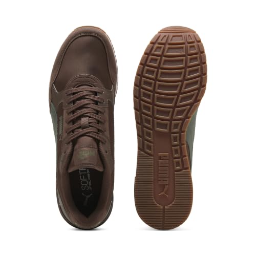 PUMA Erwachsene ST Runner v4 Nylon Sneakers 46, Chestnut Brown Moss Veil White Gum Green – Ansicht 5