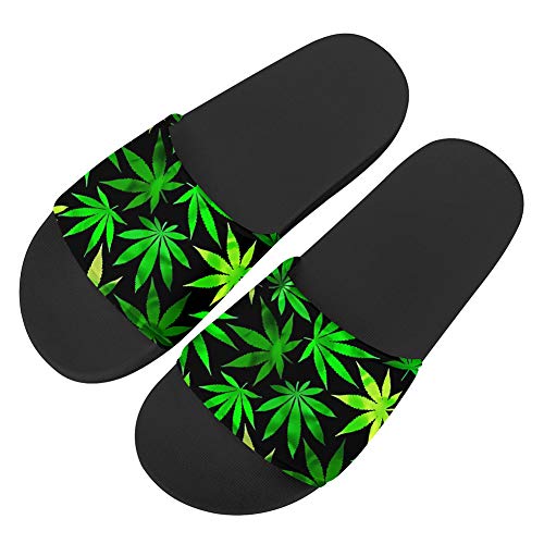 Binienty Womens Mens Fashion Slide Sandals Non Slip Summer Slippers for Bathroom, Indoor Home, Pool, Beach