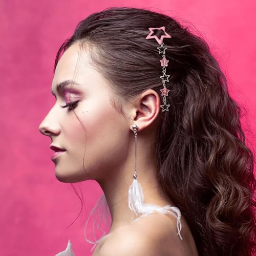 Pinzas de cabello Pndeyo 2 piezas rosa estilo A miniatura 4