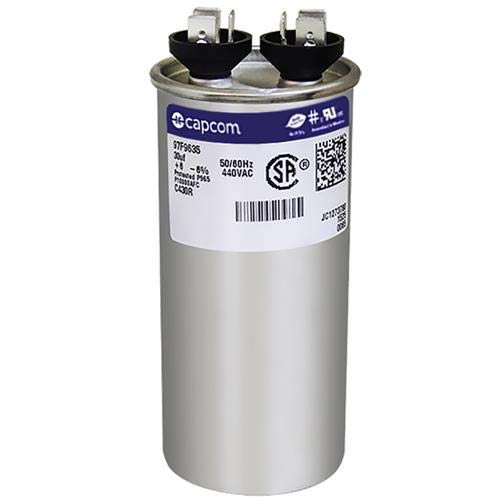 97F9635 30 uf MFD 440 Volt VAC - Replacement Round Run