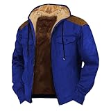 Material de alta calidad: las chaquetas de invierno para hombre con capucha están hechas de tela de poliéster de algodón de alta calidad, que es suave y cómoda de llevar. La chaqueta con capucha para hombre es resistente al viento, impermeable y diseño de forro grueso que proporciona calidez adicional en climas fríos, perfecta para actividades al aire libre de invierno