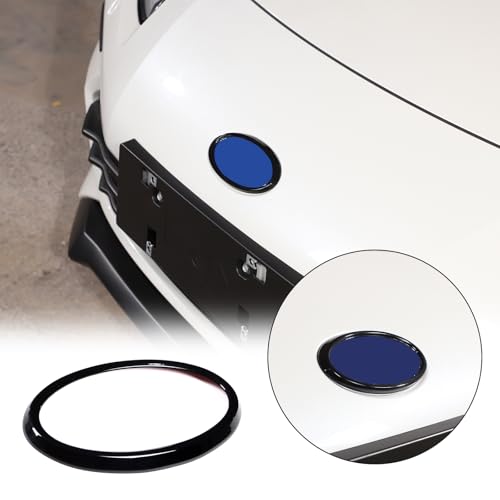 Front Rear Logo Emblems Trim Ring Cover Compatible with Subaru BRZ 2022-2025 Car Logo Trim Cover Ring ,Front Grille Rear Tailgate Emblem Surrounding Ring Decoration (Piano Black (Front)) by HAPPYHORSE - Used condition - Image 3