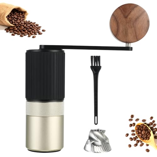​Ishewudu Manual Coffee Grinder, Coffee Grinder Manual With Stainless Steel Conical Burr, Hand Coffee Grinder Portable And Small Coffee Bean Grinder F