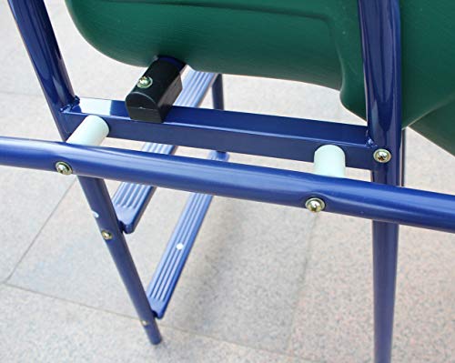 KLB Sport A-Frame Metal Swing Set w/Slide (Blue, Green, Orange)