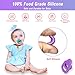 5 Pack Silicone Pacifier Clip Adapter Ring for Philips Avent Soothie, 100% Food-Grade Silicone Binky Clips Holder Adapter Rings Competible with Avent Soothie, BPA-Free Soft Flexible Safe Durable