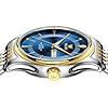 OLEVS Watches for Men Classic Business Dress Analog Quartz Stainless Steel Waterproof Luminous Calendar Date Diamond Silver/Gold/Blue Mens Watch #2
