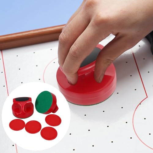 FOYTOKI 1satz Eishockey Paddles Mit Roten Schiebern Und Pucks Zubehör Für Tischhockey Für Spielzimmer Und Partys Tische Spielausrüstung Tabellen Spiel