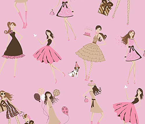 Edredom Dupla Face Sofie, Marie e Fifi Solteiro 2 Peças - Rosa