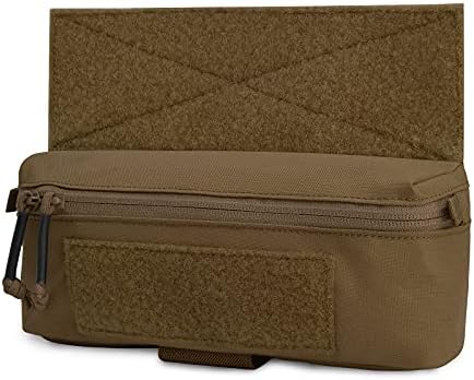 PETAC GEAR Tactical Mini Drop Pouch Fanny Pack Tool Pouch for Tactial Vest Chest Rig Coyote Brown